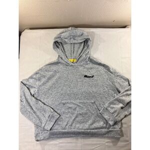 Queen Bees Blessed Gray Heathered Hoodie Long Sleeve Pullover‎ Women Size XL